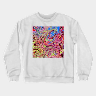 psychedelic liquid acid Crewneck Sweatshirt